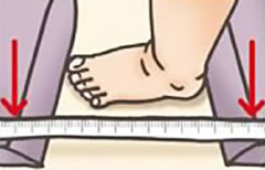 足サイズの測り方　画像5